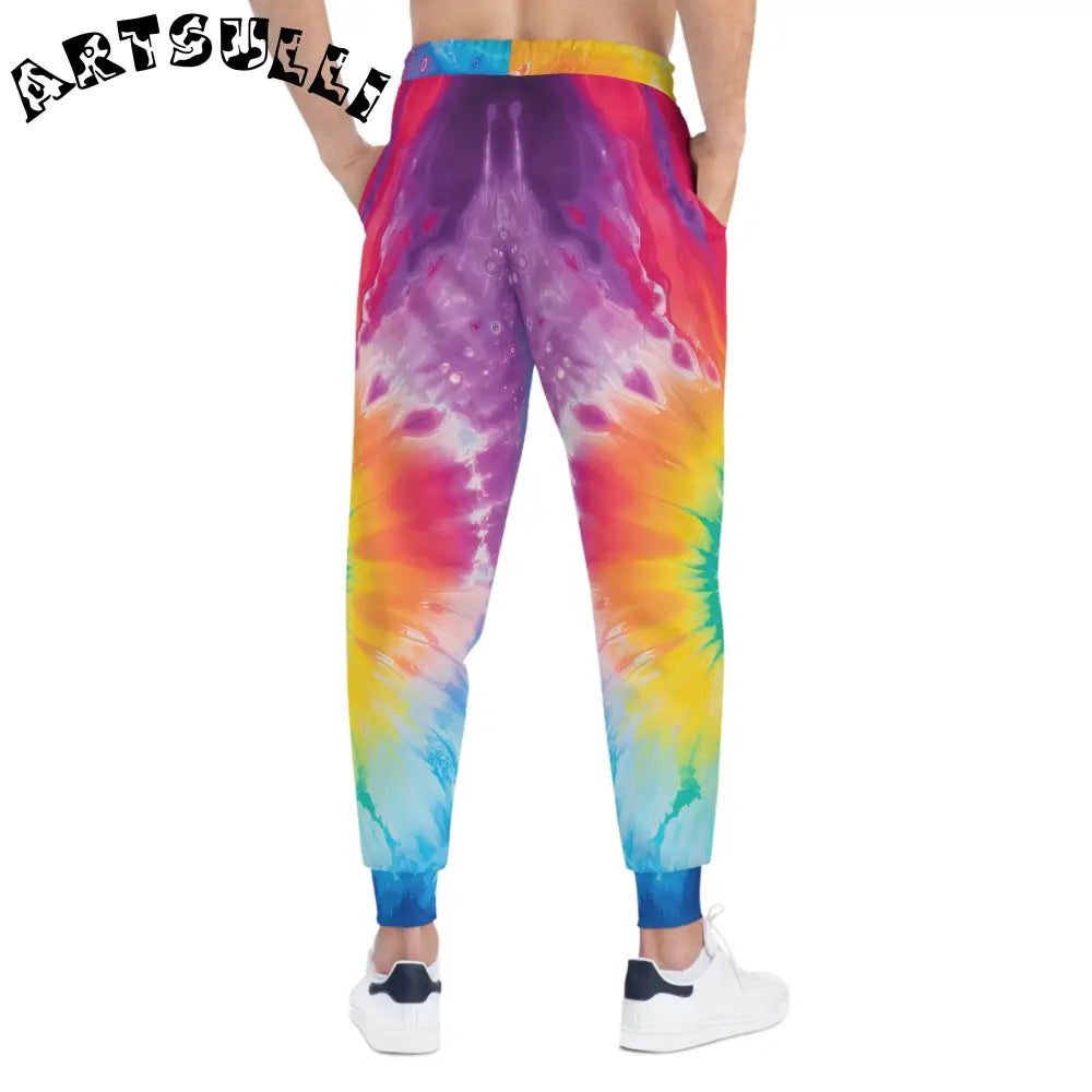 JAKKOUTTHEBXX Rainbow Tie-Dye Jogging Pants 2025