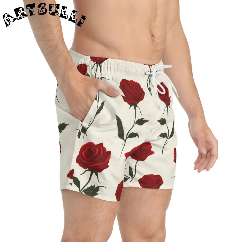 JAKKOUTTHEBXX Roses Swim Trunks (AOP) JAKKOUTTHEBXX Artsulli - Art
