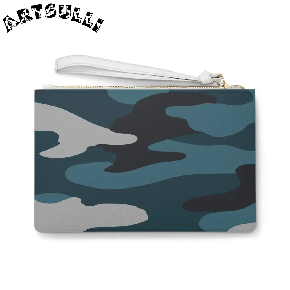 JAKKOUTTHEBXX Blue Camouflage Clutch Bag JAKKOUTTHEBXX Artsulli
