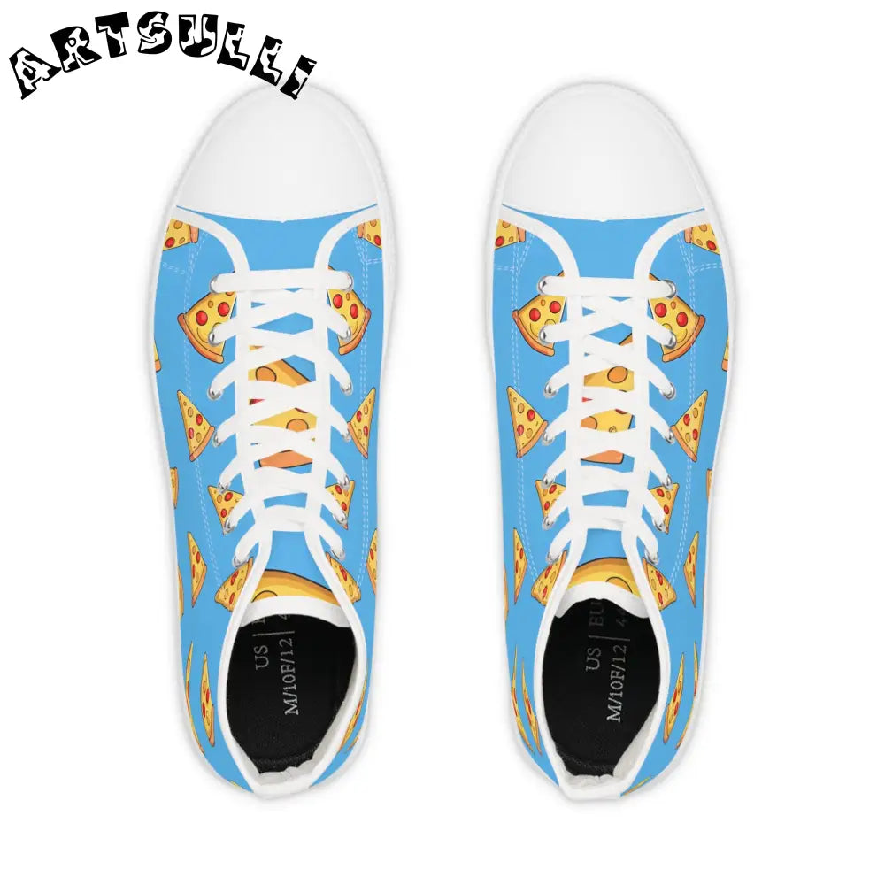 JAKKOUTTHEBXX Blue Pizza Dreamscape Men’s High Top Sneakers