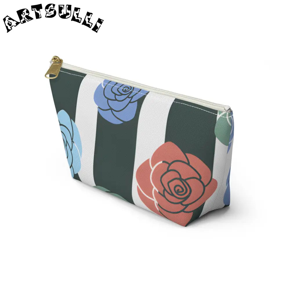 JAKKOUTTHEBXX Stripes x Roses Black and White Accessory Pouch w