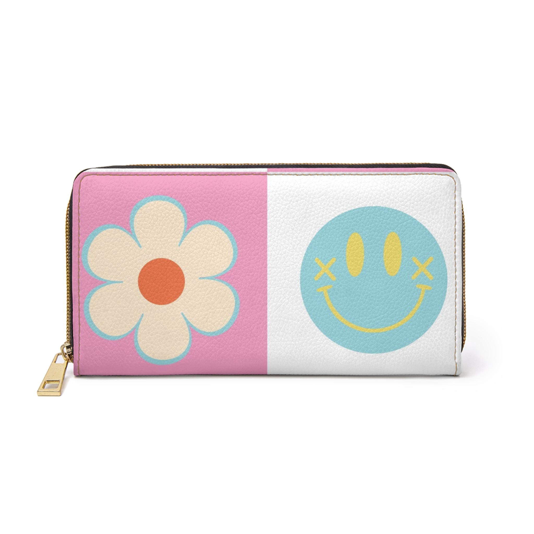 Madotsukis Grin Bloom Zipper Wallet, Artsulli - Art is Long, Life is Short, Accessories, Size, One size, Color, White, , , 17702225635586952905