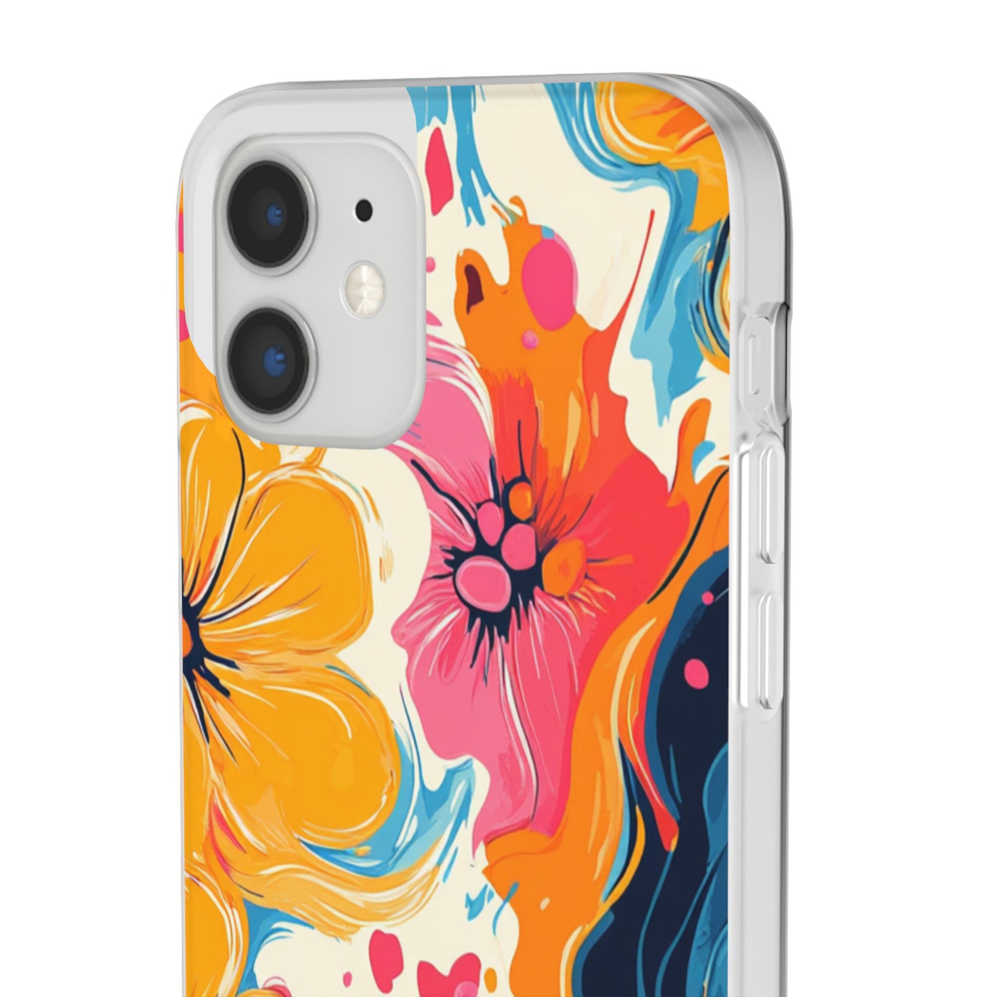 Vibrant Abstract Floral Flexi Case, Artsulli - Art is Long, Life is Short, Phone Case, , , , , , , 