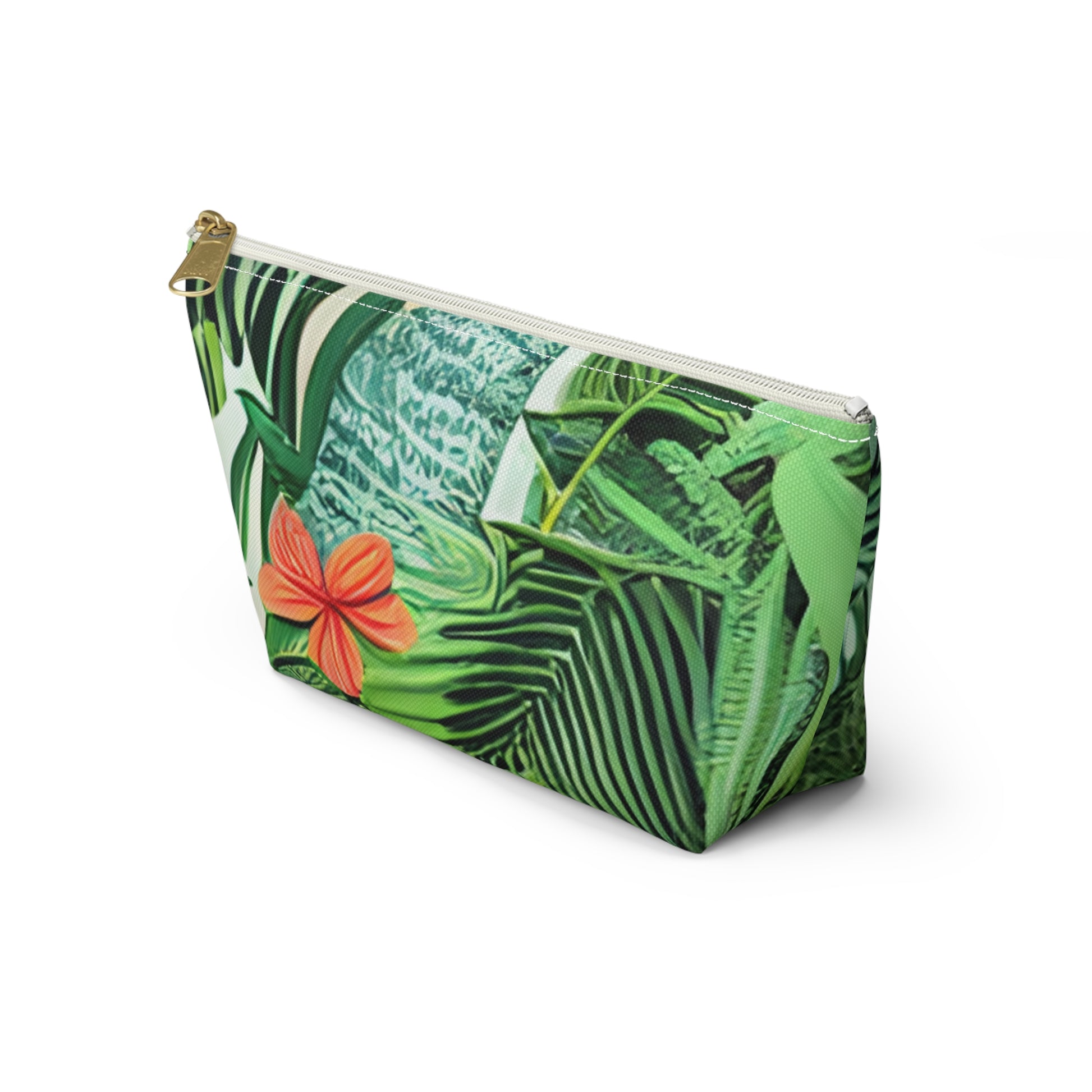 Jungle Zebra Art Accessory Pouch w T-bottom, Artsulli - Art is Long, Life is Short, Bags, , , , , , , 