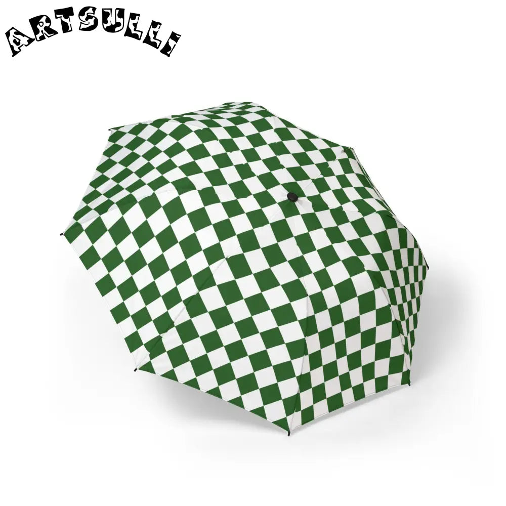 JAKKOUTTHEBXX Checkerboard White and Dark Green Semi-Automatic