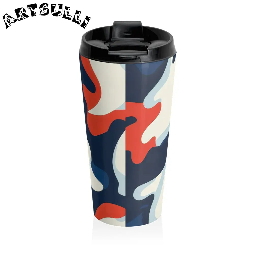 JAKKOUTTHEBXX Camo Ghosts Stainless Steel Travel Mug JAKKOUTTHEBXX