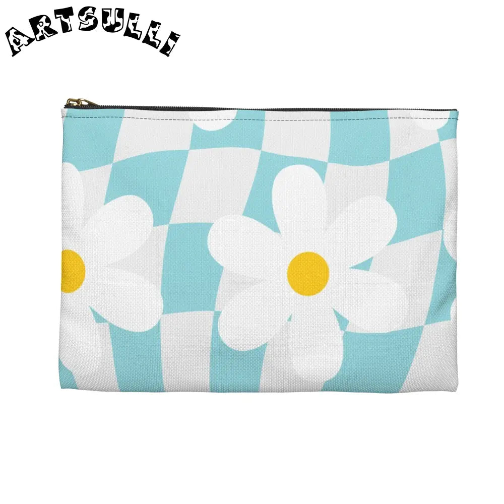JAKKOUTTHEBXX Trippy Check Garden Accessory Pouch JAKKOUTTHEBXX