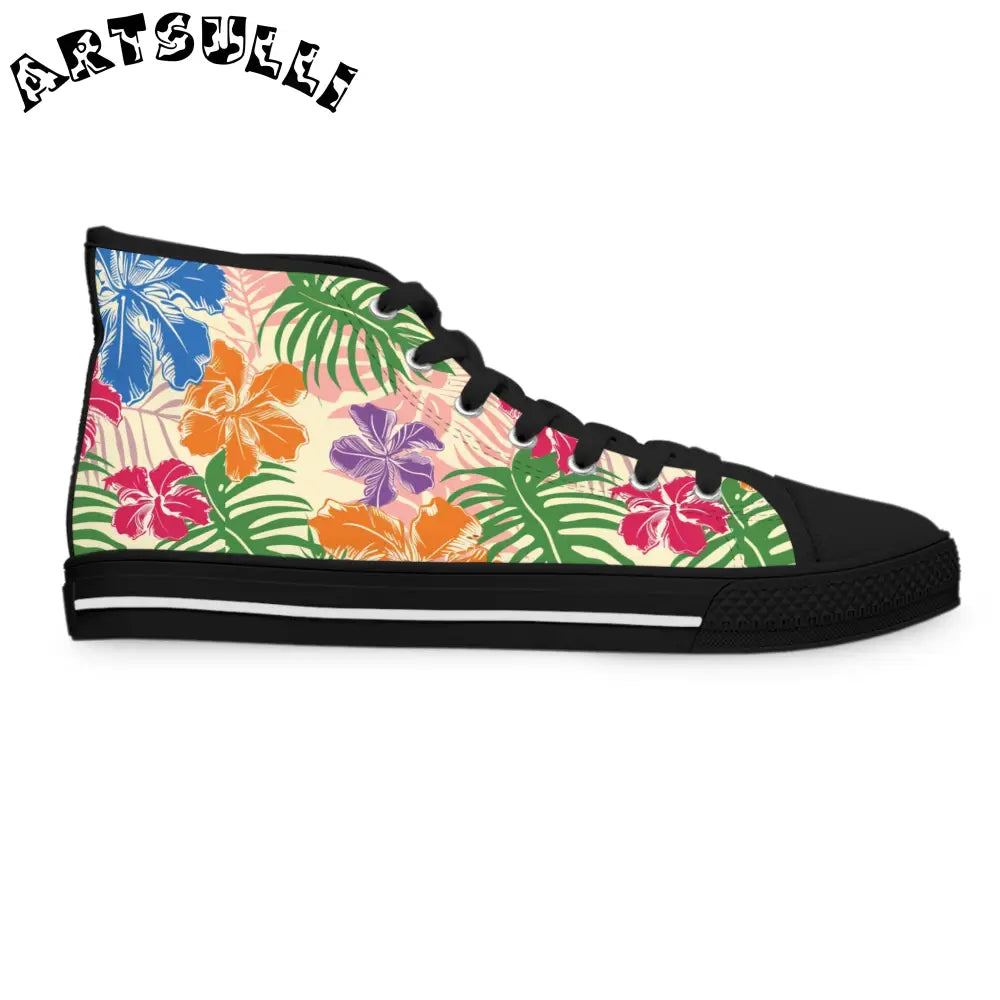JAKKOUTTHEBXX Tropical Floral High-Top Sneakers 2025