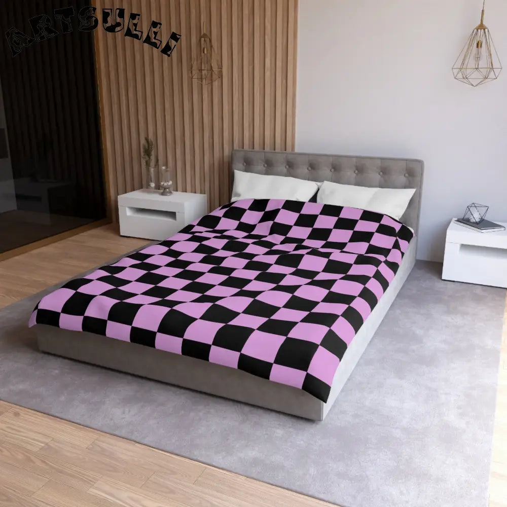 JAKKOUTTHEBXX Pixel Punk Vision Microfiber Duvet Cover JAKKOUTTHEBXX