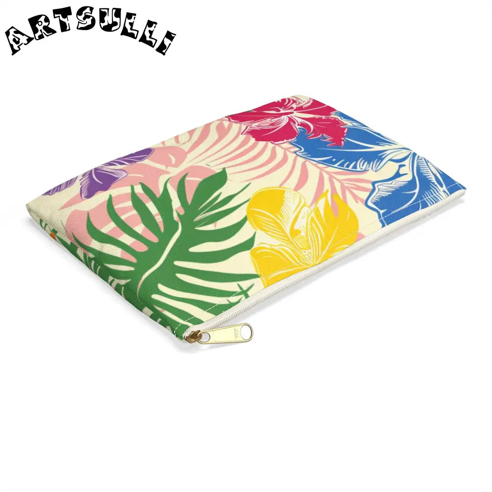 JAKKOUTTHEBXX Colorful Tropical Floral Flat Pouch 2025