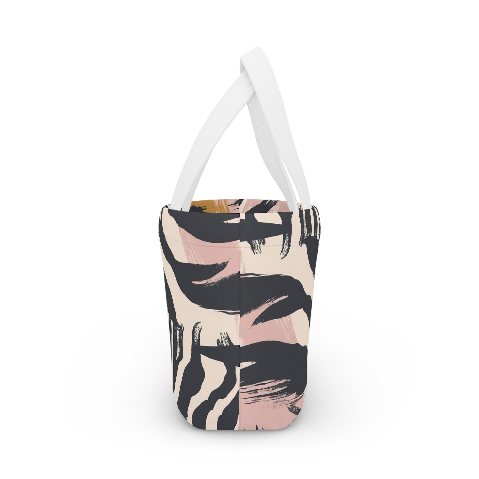 Beige Zebra Jungle Flats Lunch Bag, Artsulli - Art is Long, Life is Short, Bags, , , , , , , 