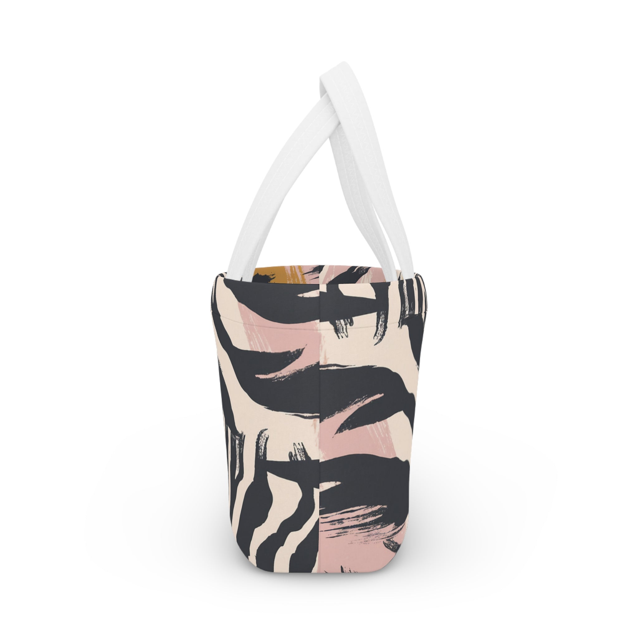 Beige Zebra Jungle Flats Lunch Bag, Artsulli - Art is Long, Life is Short, Bags, , , , , , , 