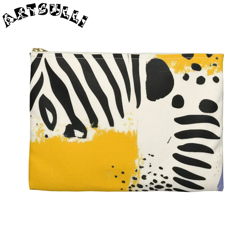 JAKKOUTTHEBXX Rae Zebra Rhapsody Accessory Pouch JAKKOUTTHEBXX