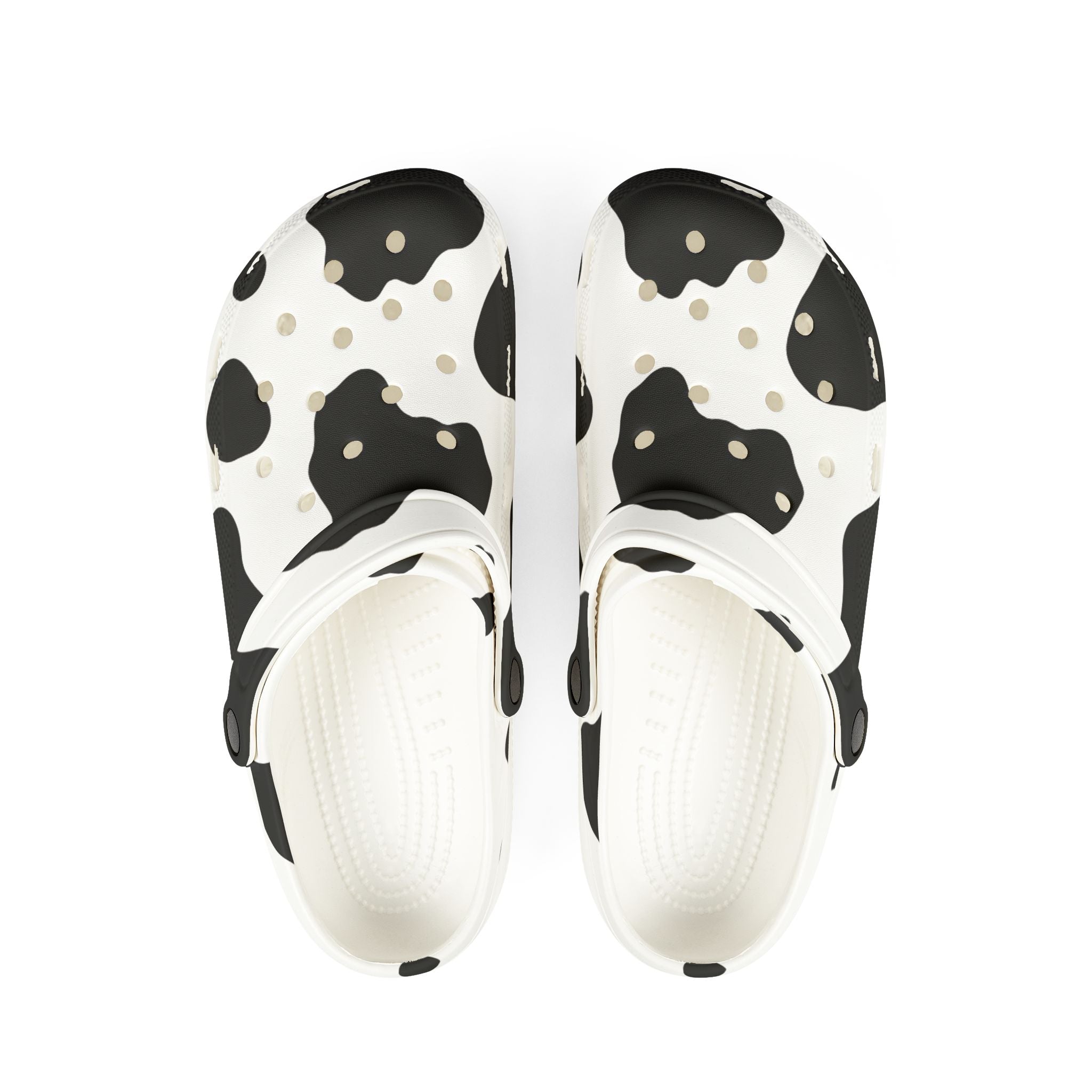 Cow Print Focus EVA Foam Rubber Shoes (AOP)