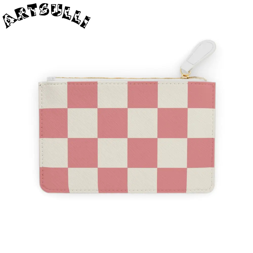 JAKKOUTTHEBXX Retro Checkered Grassland Sprites Mini Clutch Bag