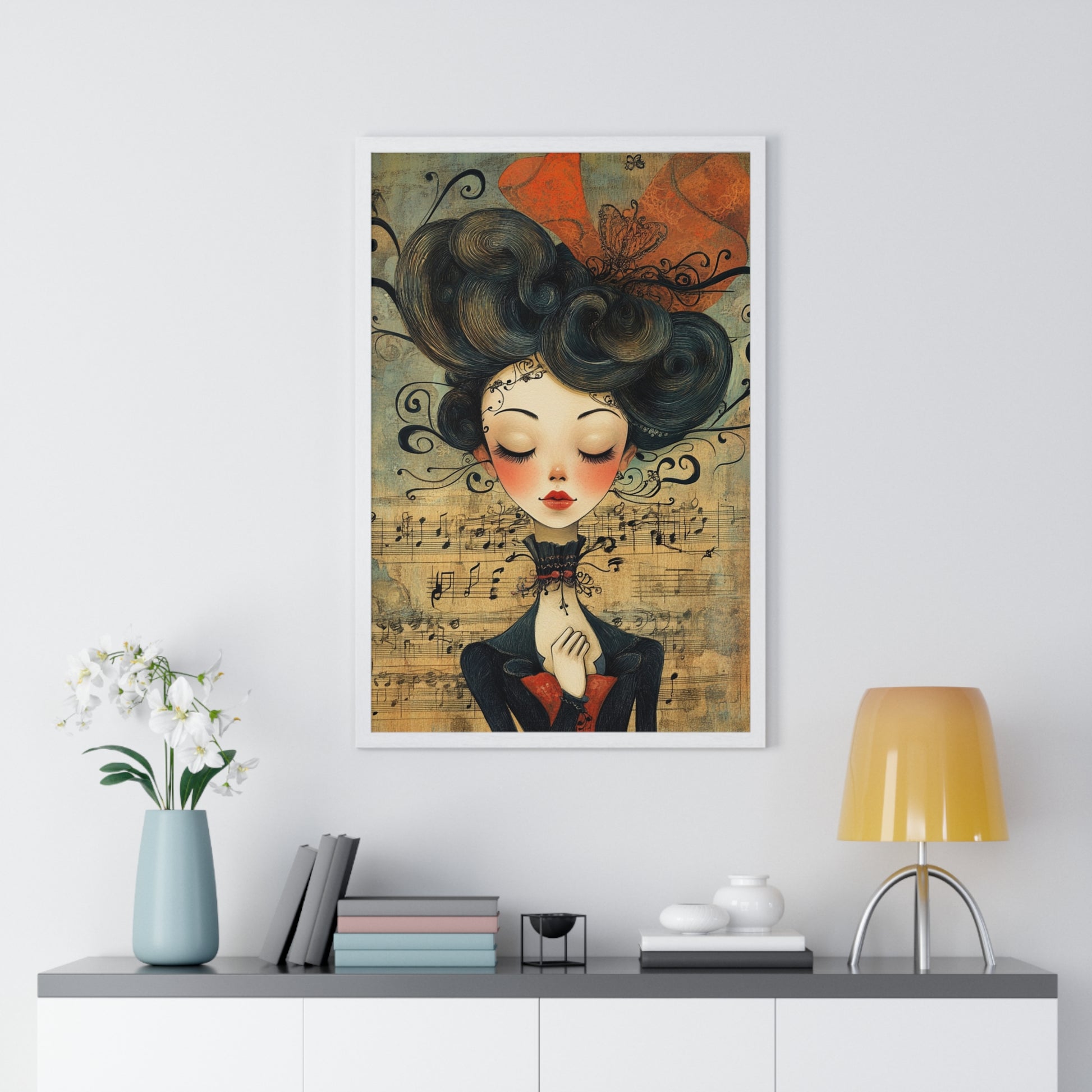 Type Beat Girl Vertical Framed Poster, Artsulli - Art is Long, Life is Short, Poster, , , , , , , 