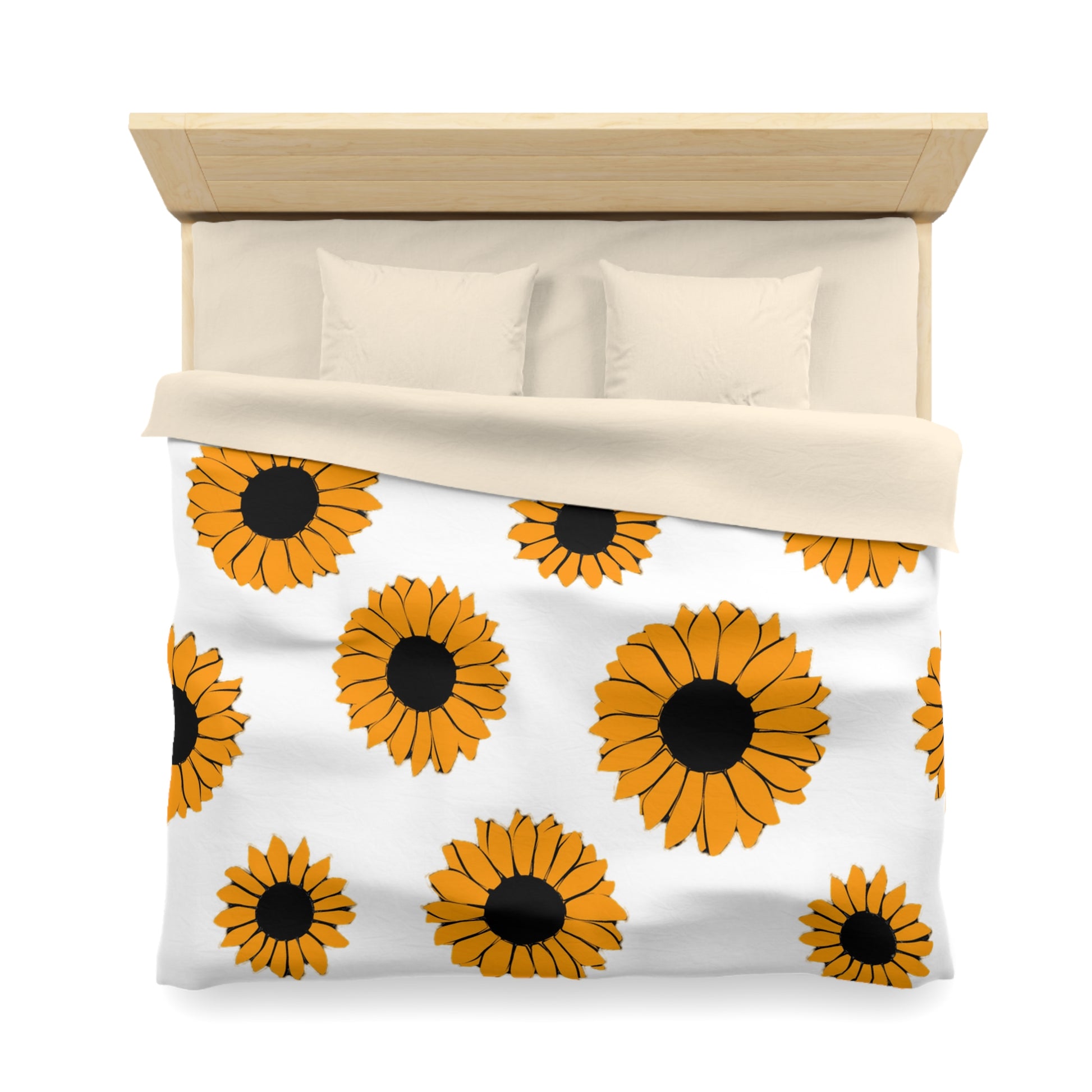 Sunflowers Microfiber Duvet Cover, Artsulli - Art is Long, Life is Short, Home Decor, , , , , , , 