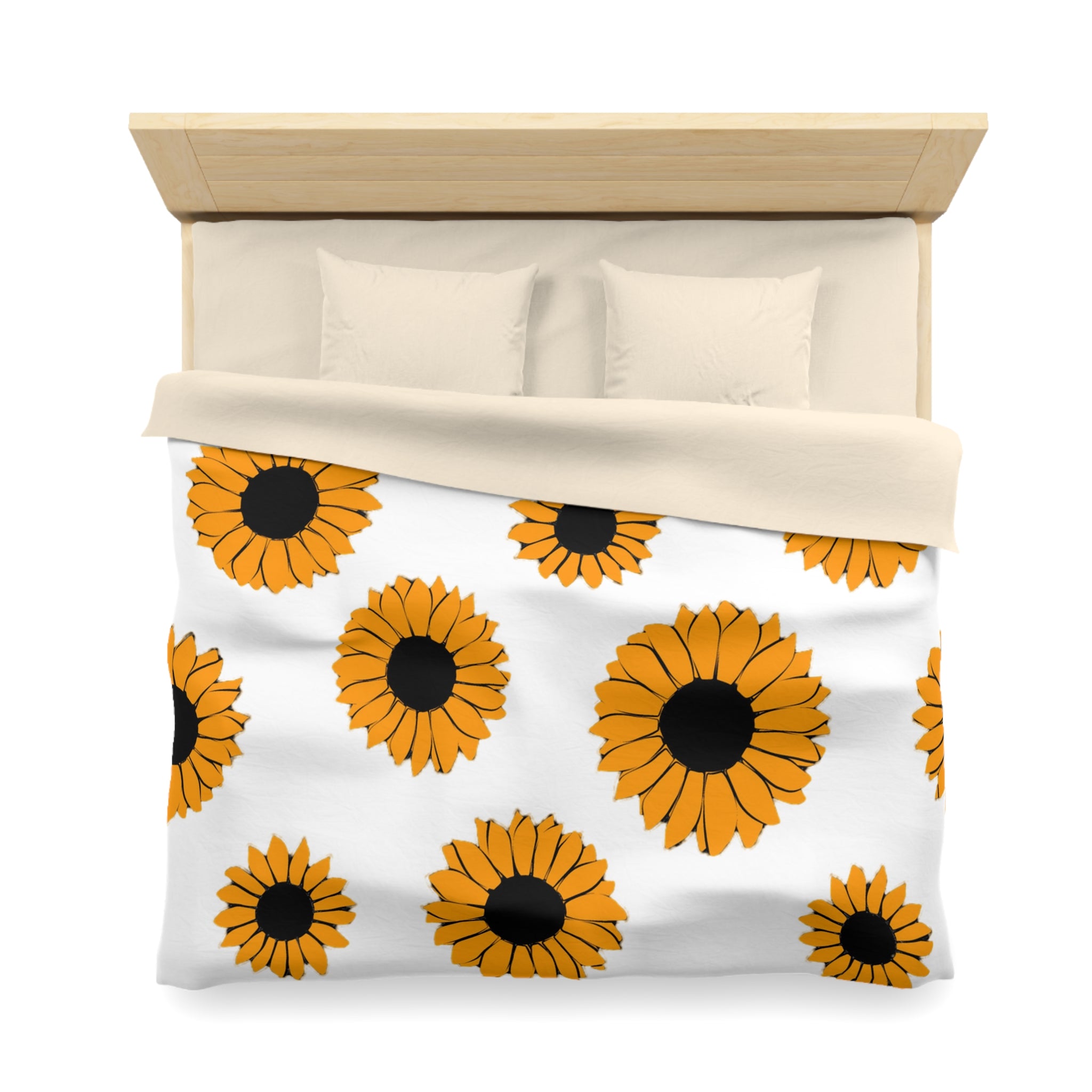 Sunflowers Microfiber Duvet Cover, Artsulli - Art is Long, Life is Short, Home Decor, , , , , , , 