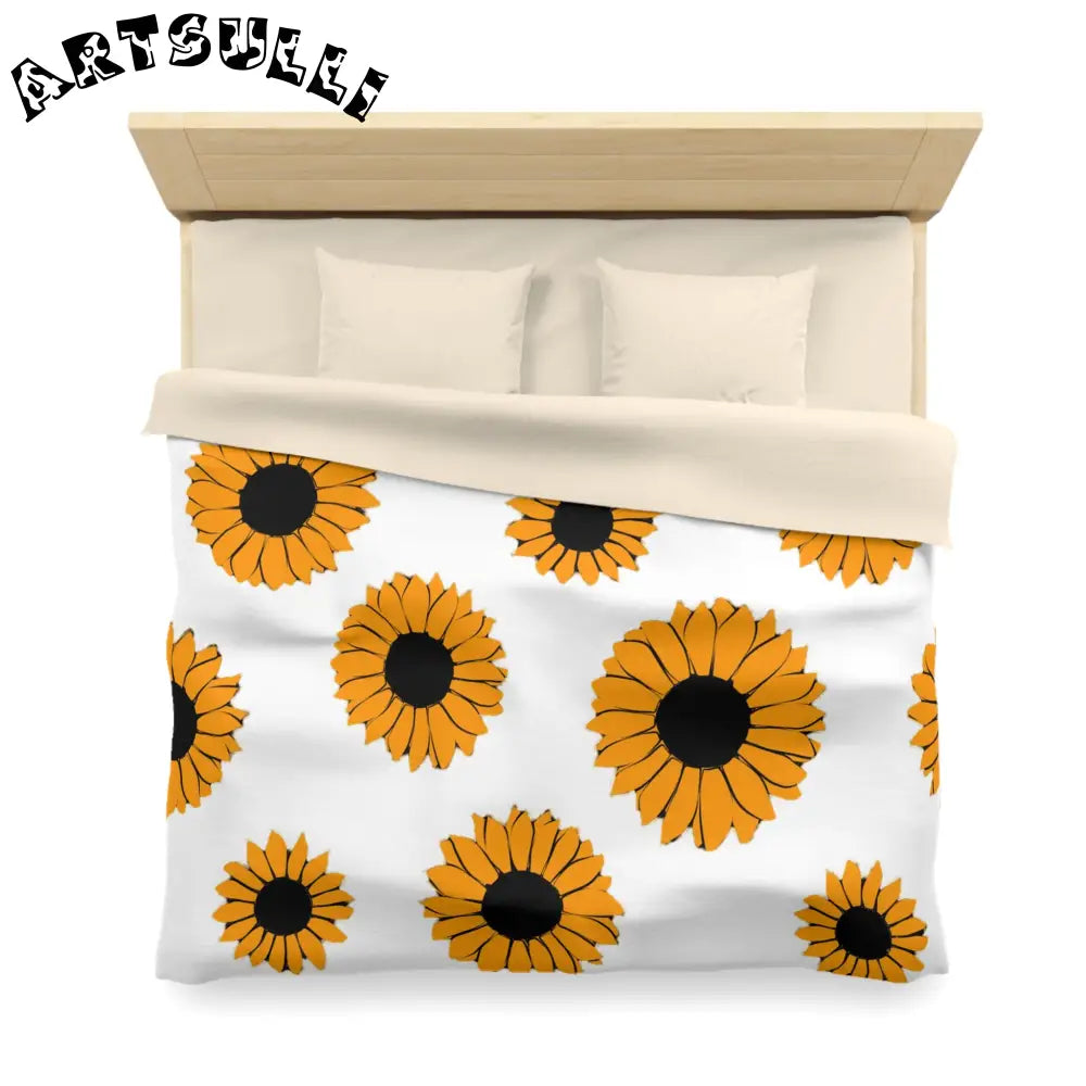 JAKKOUTTHEBXX Sunflowers Microfiber Duvet Cover JAKKOUTTHEBXX
