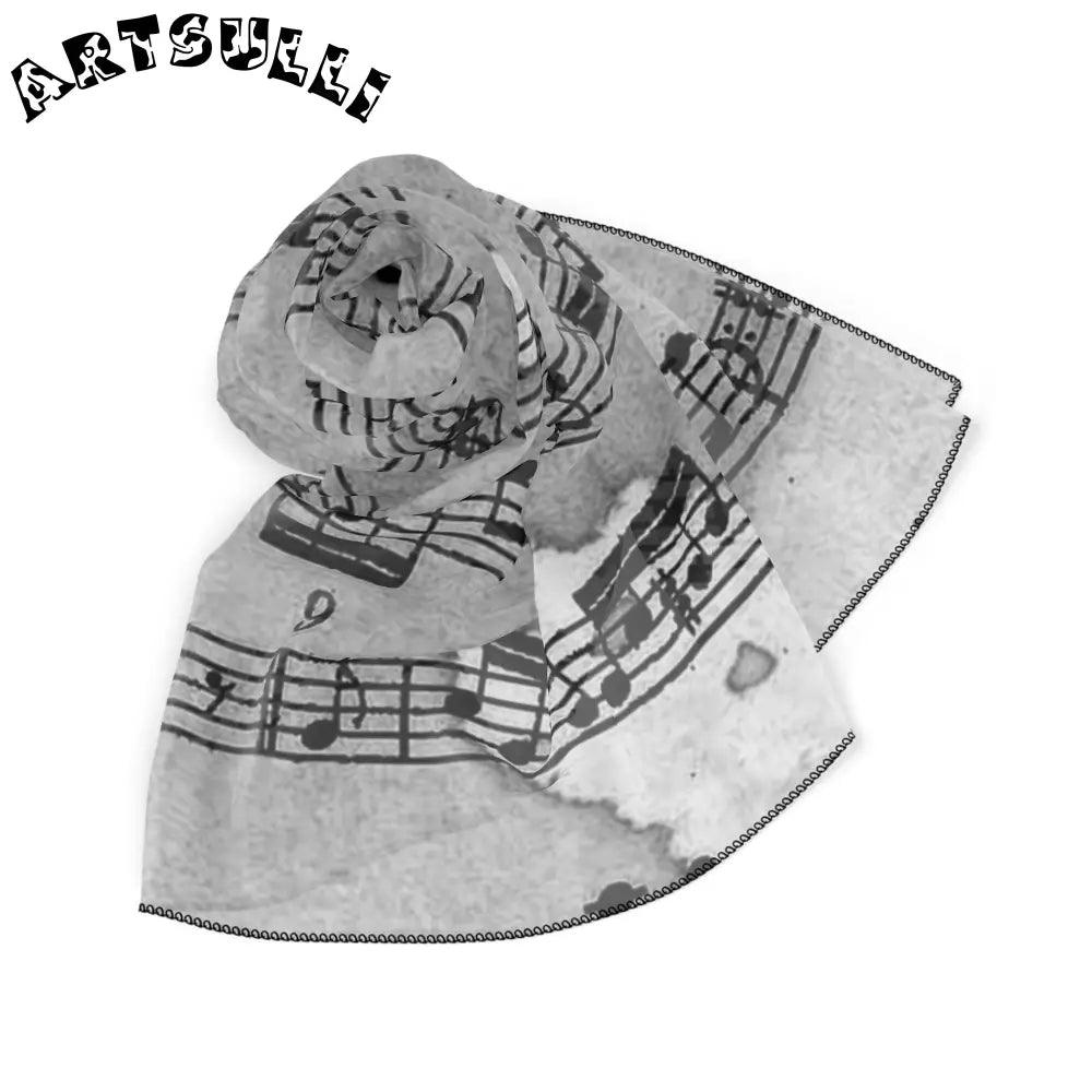 JAKKOUTTHEBXX Crumpled Sheet Music Scarf 2025