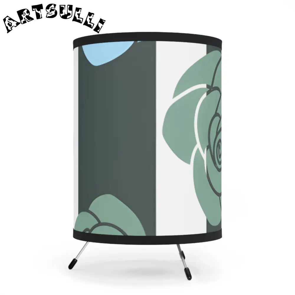 JAKKOUTTHEBXX Stripes x Roses Black and White Tripod Lamp