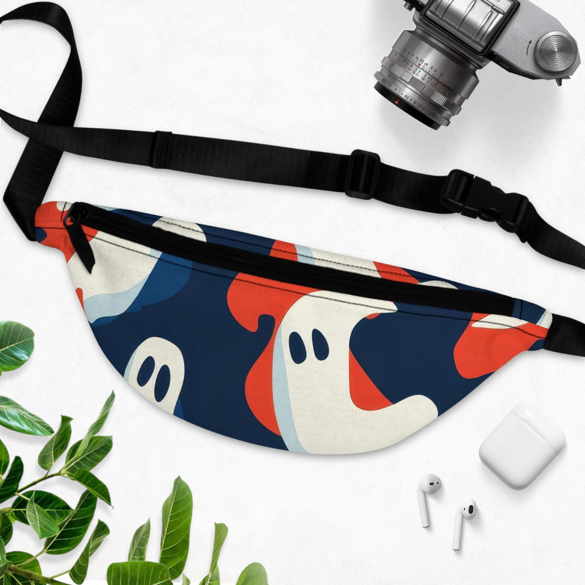 Camo Ghosts Fanny Pack, Artsulli - Art is Long, Life is Short, Bags, , , , , , , 