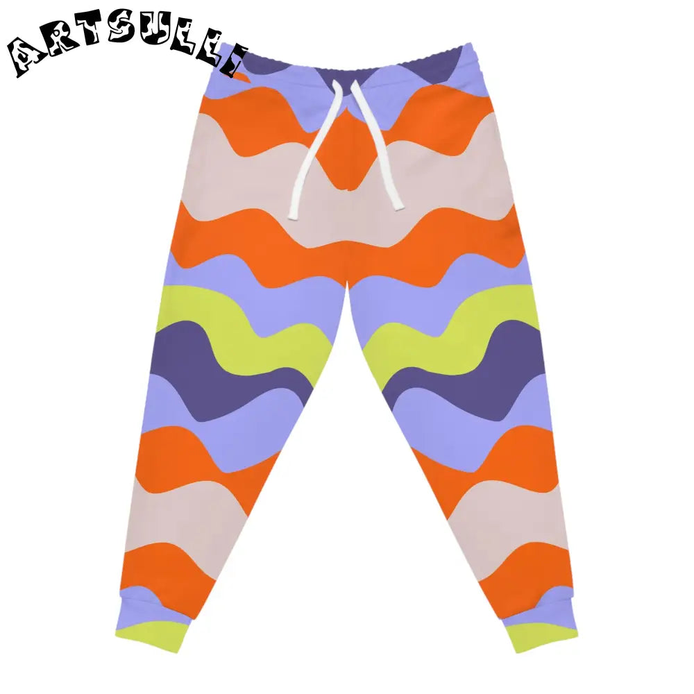 JAKKOUTTHEBXX Waves Multi-Color Athletic Joggers (AOP) JAKKOUTTHEBXX