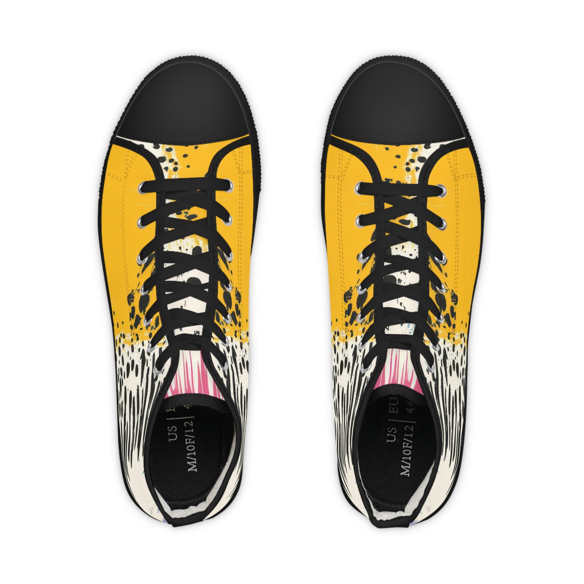 Rae Zebra Rhapsody Men's High Top Sneakers, Artsulli - Art is Long, Life is Short, Shoes, , , , , , , 