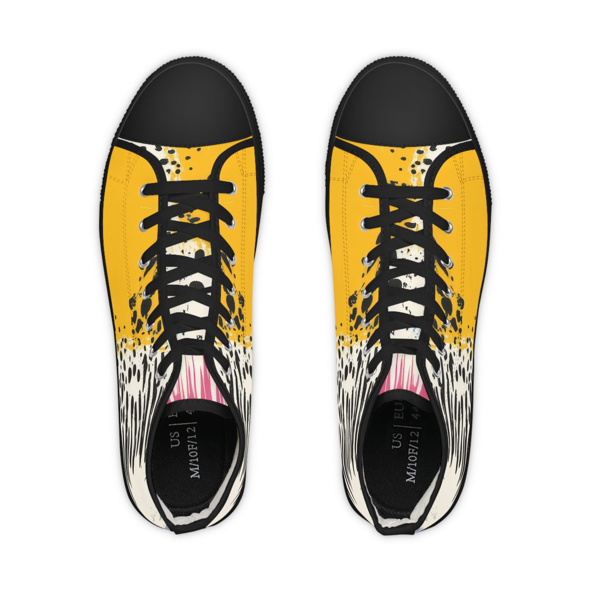 Rae Zebra Rhapsody Men's High Top Sneakers, Artsulli - Art is Long, Life is Short, Shoes, , , , , , , 