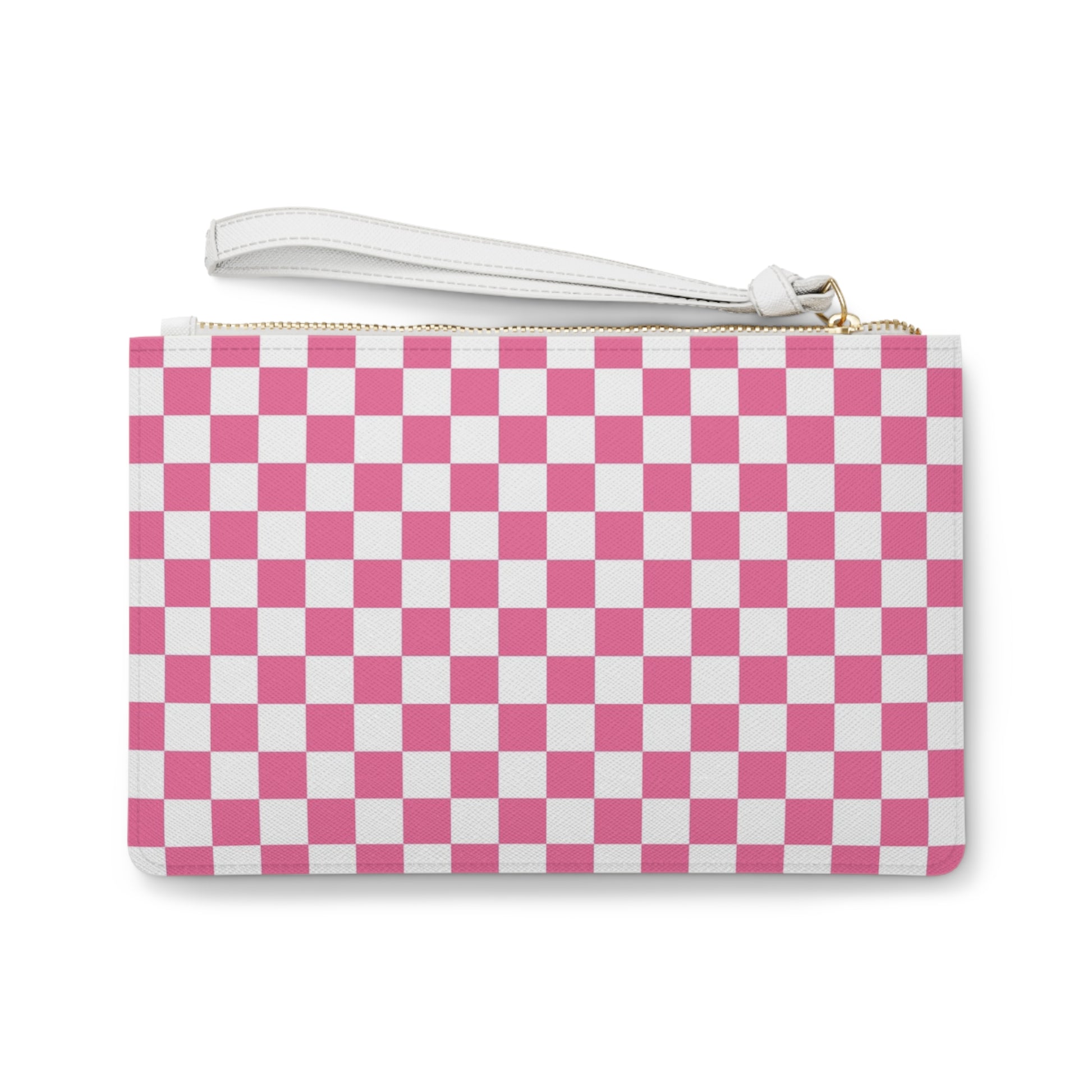 Yuyushiki Pink Check Clutch Bag, Artsulli - Art is Long, Life is Short, Bags, , , , , , , 
