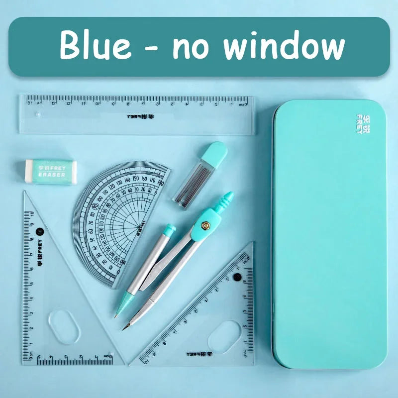 Buy The Best By Artsulli - Art is Long Life Short - 7 Pcs/set Mathematical Rulers Set Multi-function Professional Compass Ruler Drawing