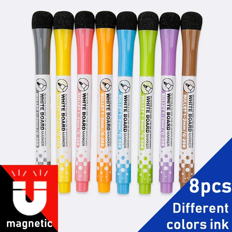 Buy The Best By Artsulli - Art is Long Life Short - 1 Set School Classroom Supplies Magnetic Erasable Whiteboard Pens Markers Dry Eraser