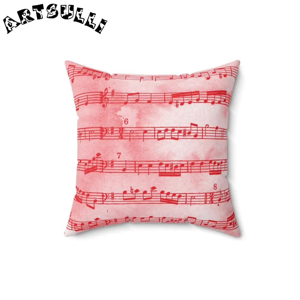 JAKKOUTTHEBXX Pink Music Notes Double Sided Room Accent Pillow 2025