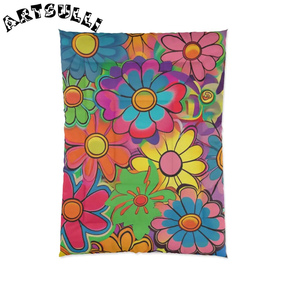 JAKKOUTTHEBXX Chromatic Daisy Dream Comforter JAKKOUTTHEBXX Artsulli