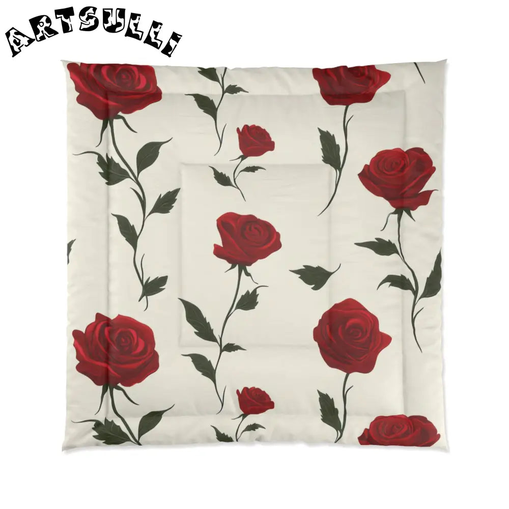 JAKKOUTTHEBXX Red Roses Comforter JAKKOUTTHEBXX Artsulli - Art
