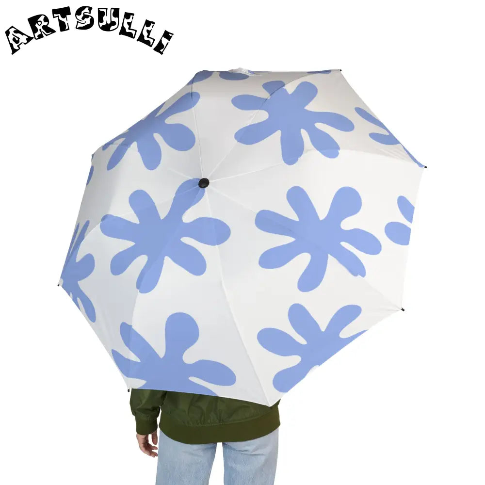 JAKKOUTTHEBXX Water Splash Semi-Automatic Foldable Umbrella