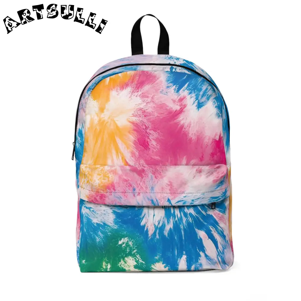 JAKKOUTTHEBXX Colorful Tie-Dye Nylon Backpack 2025