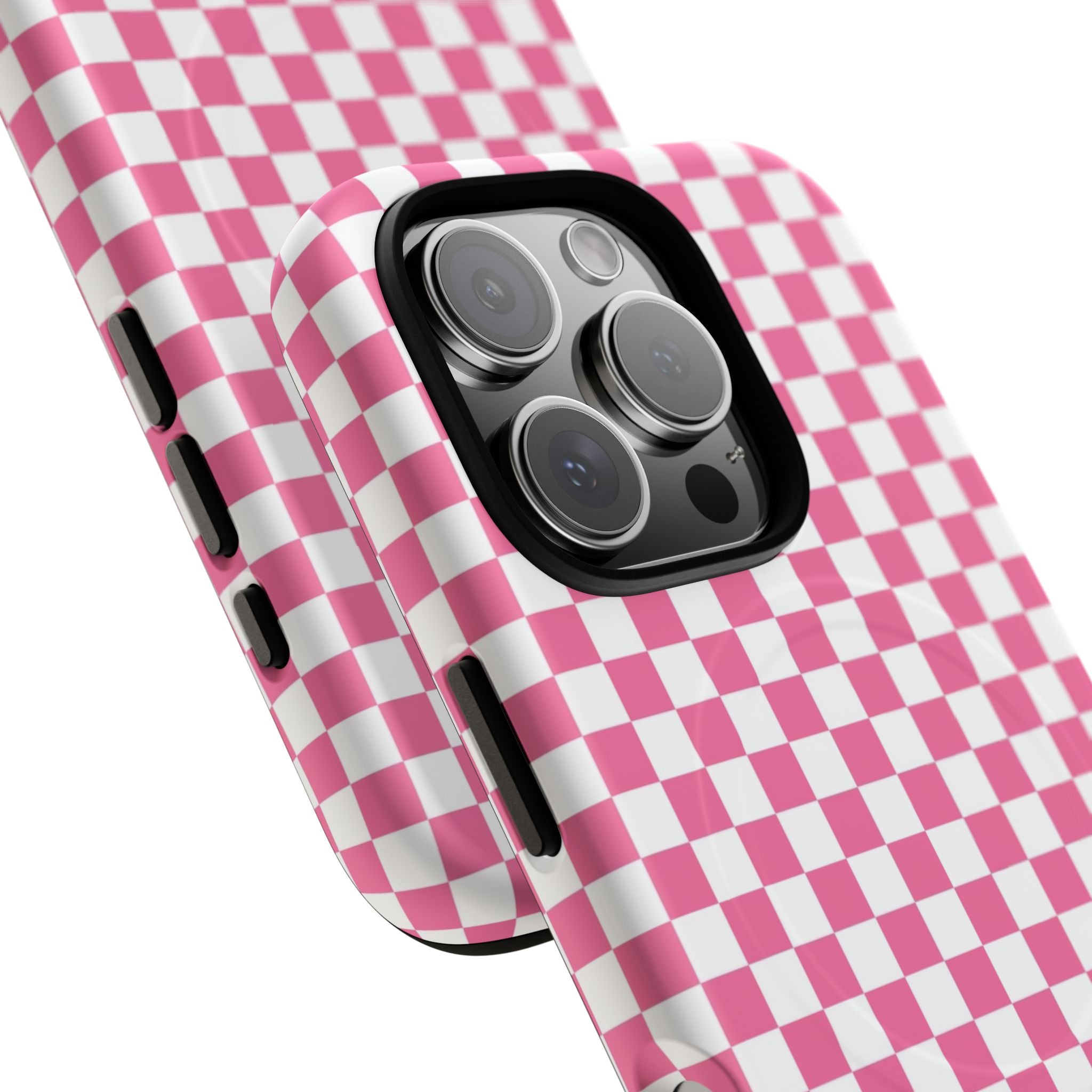 Yuyushiki Pink Check Tough Magnetic Cases, Artsulli - Art is Long, Life is Short, Phone Case, , , , , , , 