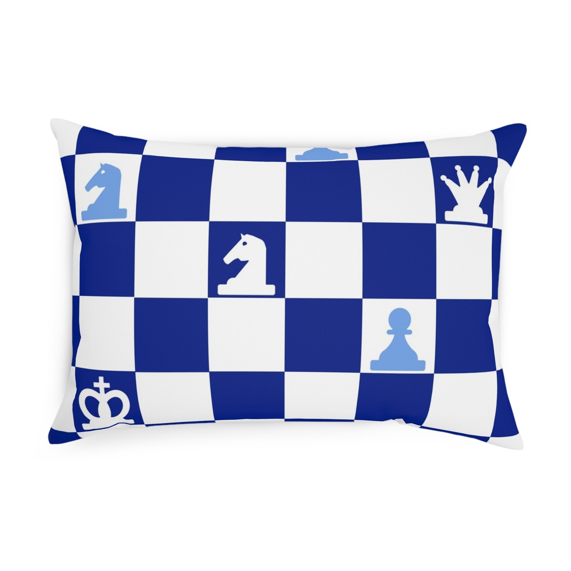 Chessboard Navy Blue Cushion, Artsulli - Art is Long, Life is Short, Home Decor, , , , , , , 