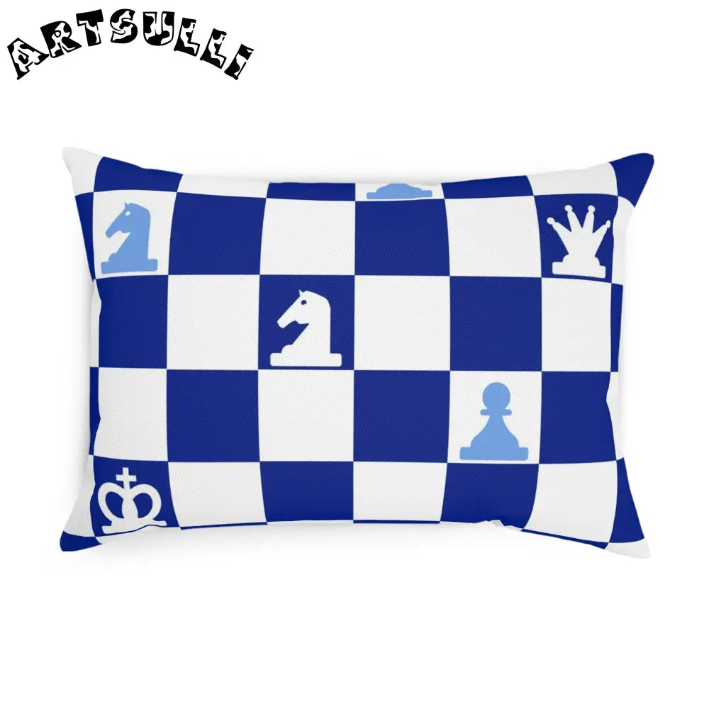 JAKKOUTTHEBXX Checkerboard Cotton Drill Chess Throw Pillow 2025
