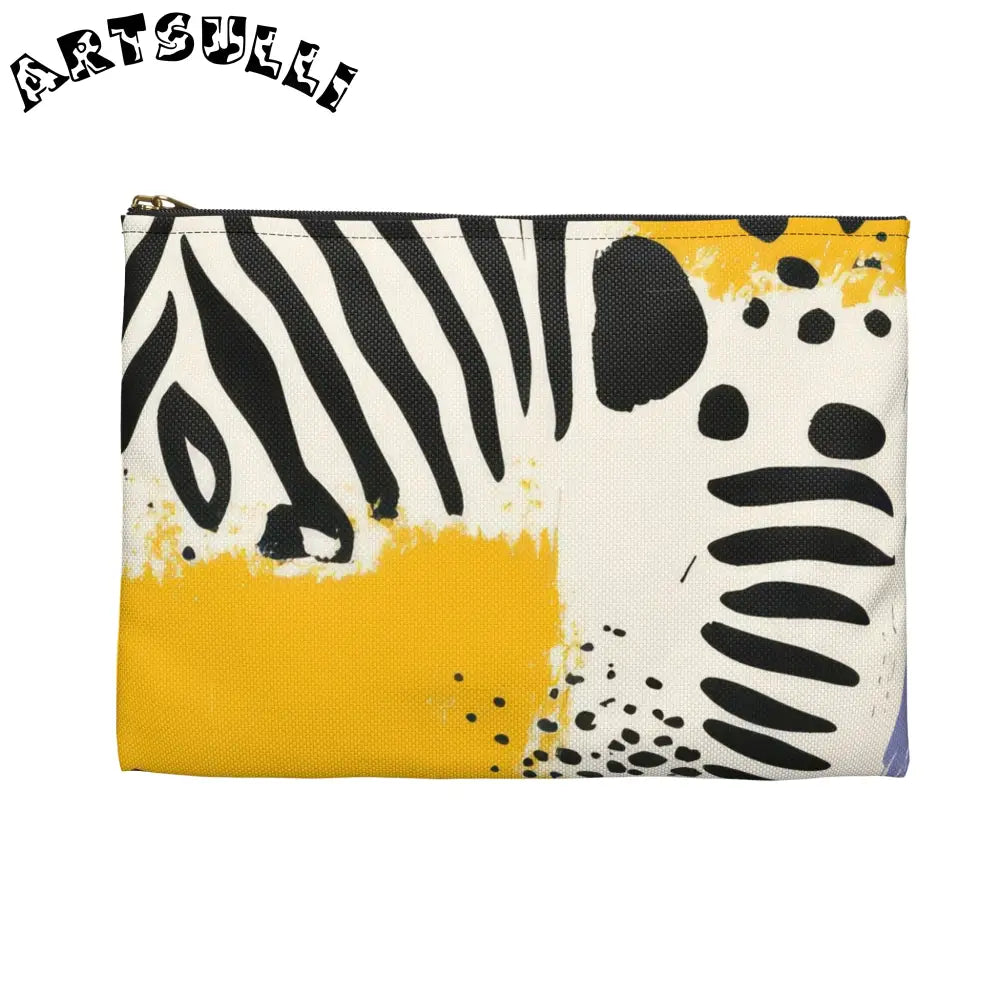 JAKKOUTTHEBXX Rae Zebra Rhapsody Accessory Pouch JAKKOUTTHEBXX