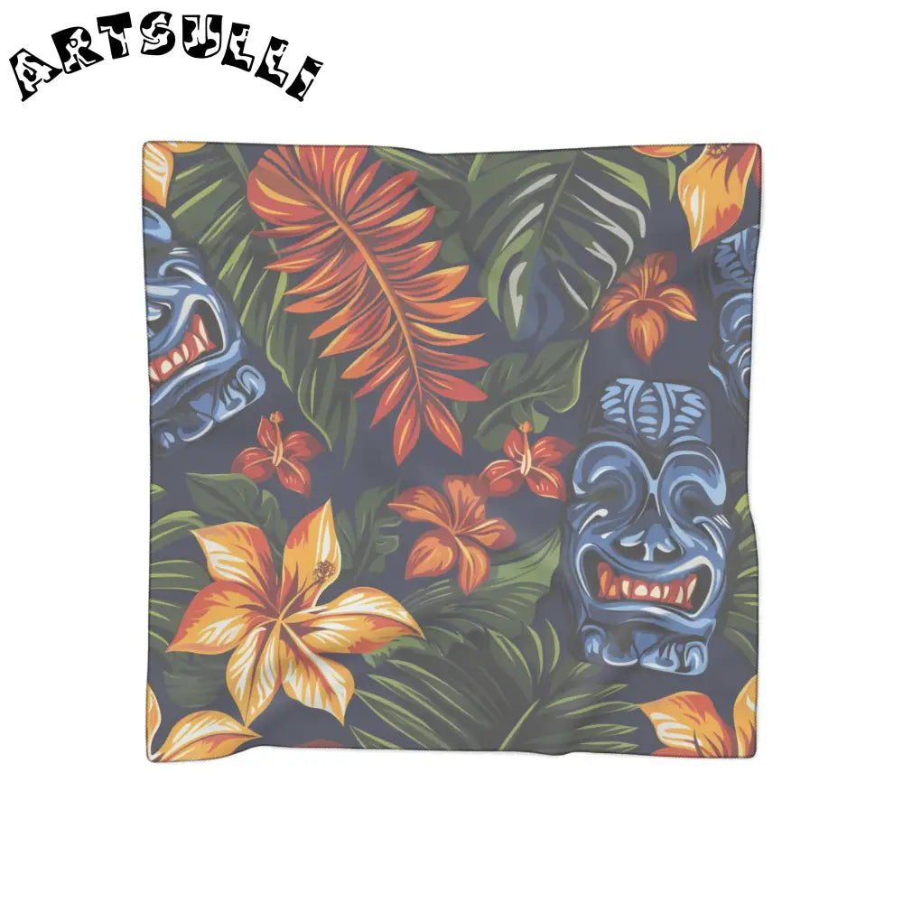 JAKKOUTTHEBXX Tropical Tiki Floral Sheer Scarf 2025