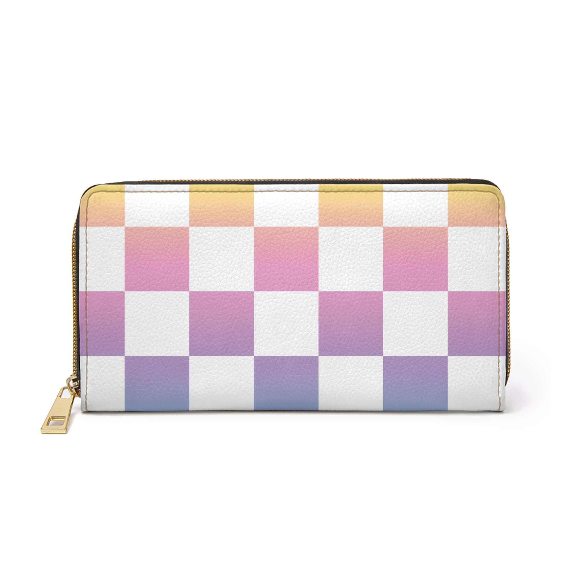 Vaporwave Check II Zipper Wallet, Artsulli - Art is Long, Life is Short, Accessories, Size, One size, Color, White, , , 23064927425900526140
