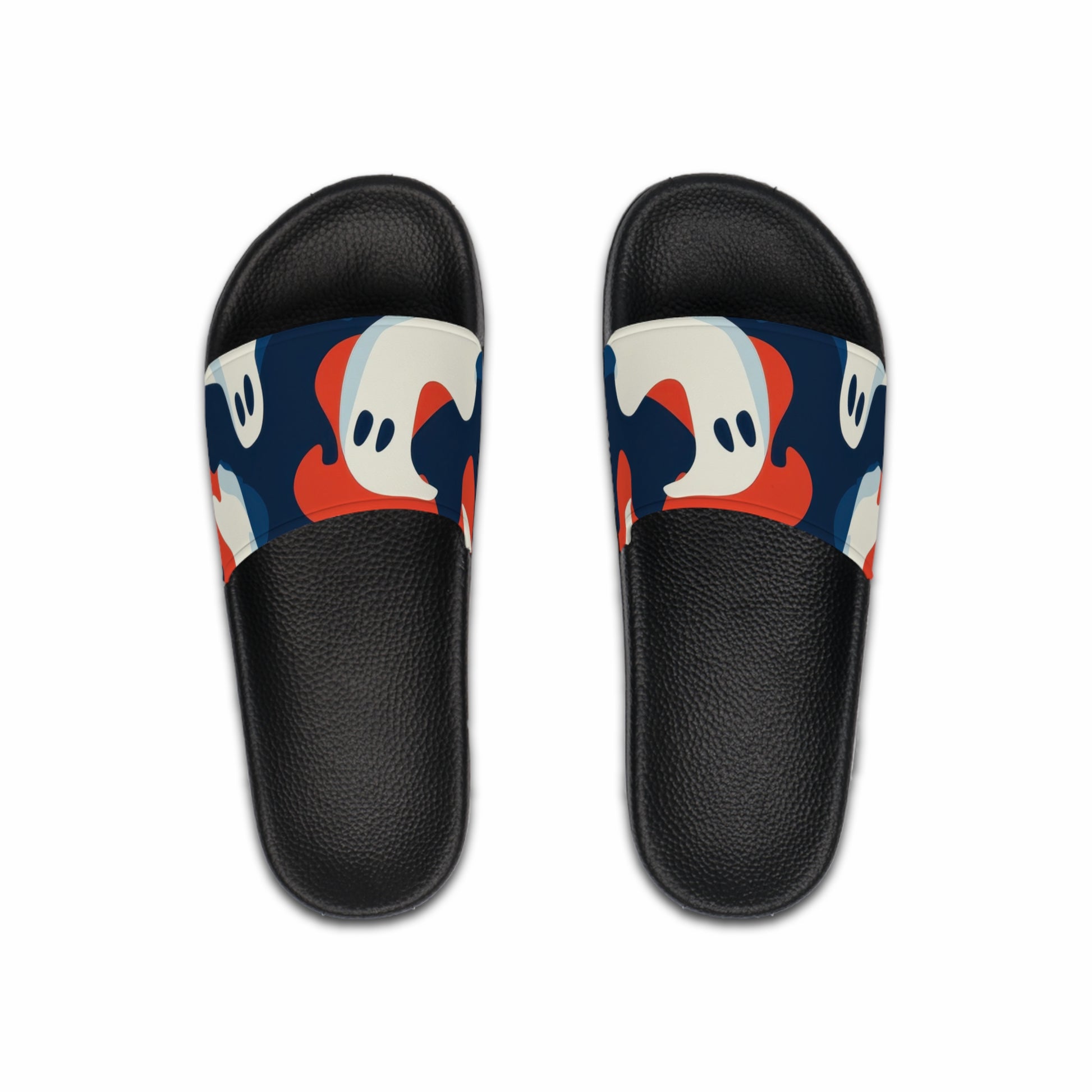 Camo Ghosts Men's Slide Sandals, Artsulli - Art is Long, Life is Short, Shoes, Color, Black sole, Size, US 6, , , 15444423038771
