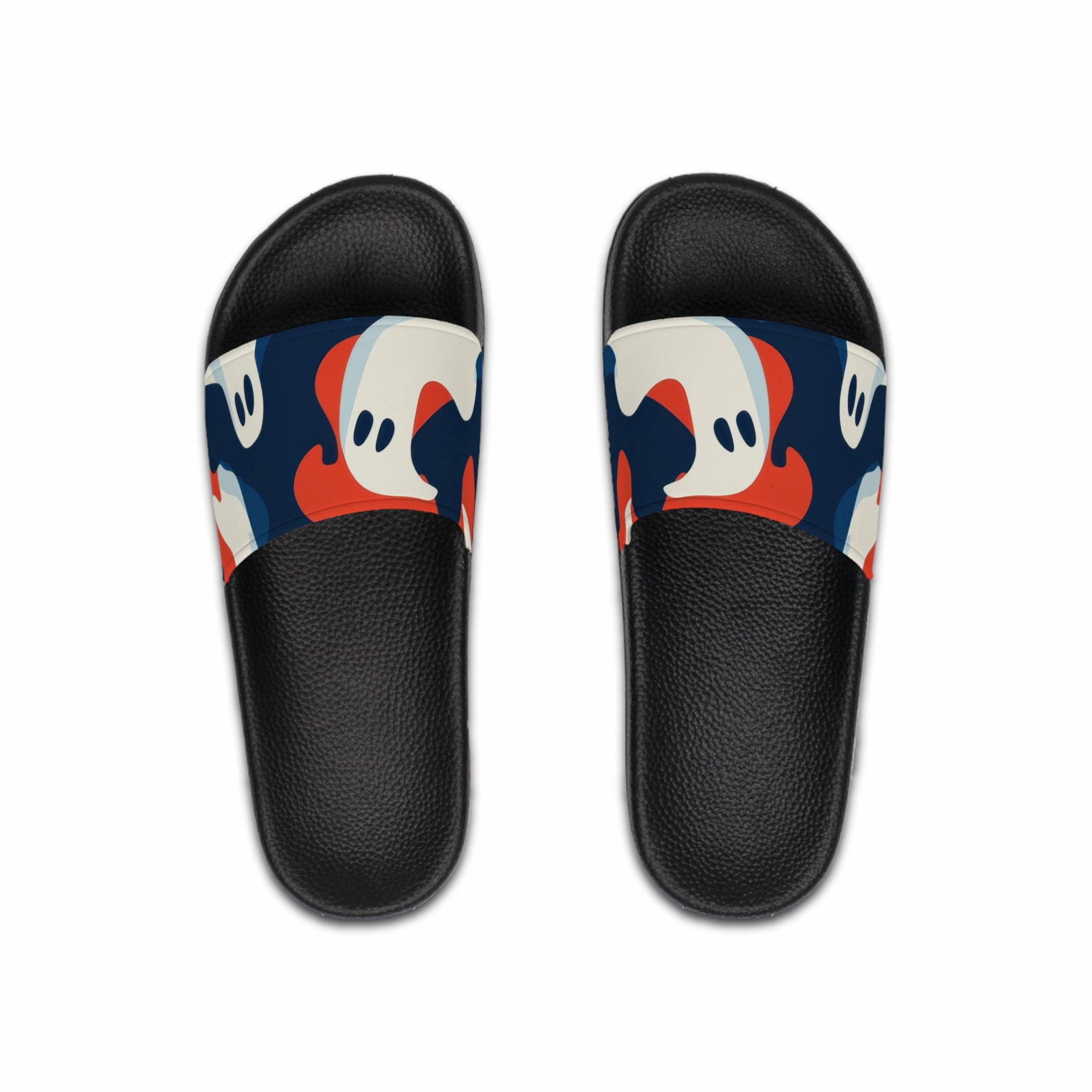 Camo Ghosts Men's Slide Sandals, Artsulli - Art is Long, Life is Short, Shoes, Color, Black sole, Size, US 6, , , 15444423038771