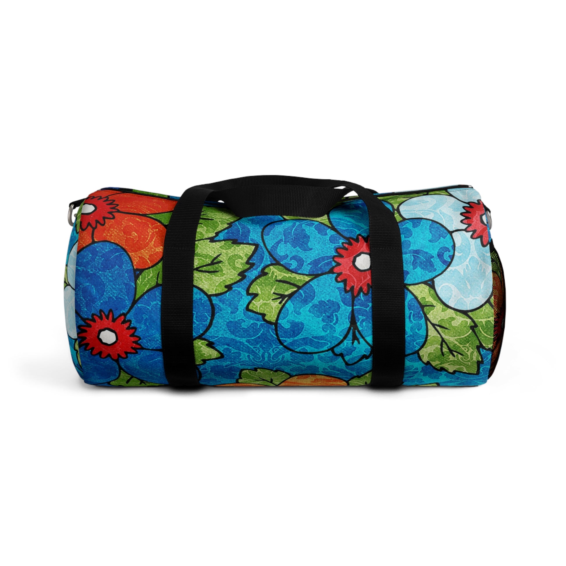 Blue Orange Groovy II Duffel Bag, Artsulli - Art is Long, Life is Short, Bags, Size, Small, , , , , 17749728750796005072