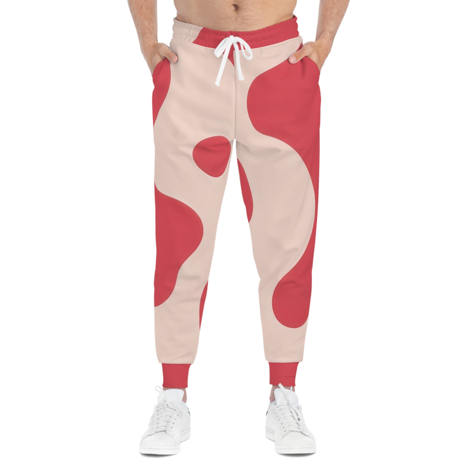 Red Jungle Cow Athletic Joggers (AOP), Artsulli - Art is Long, Life is Short, All Over Prints, , , , , , , 