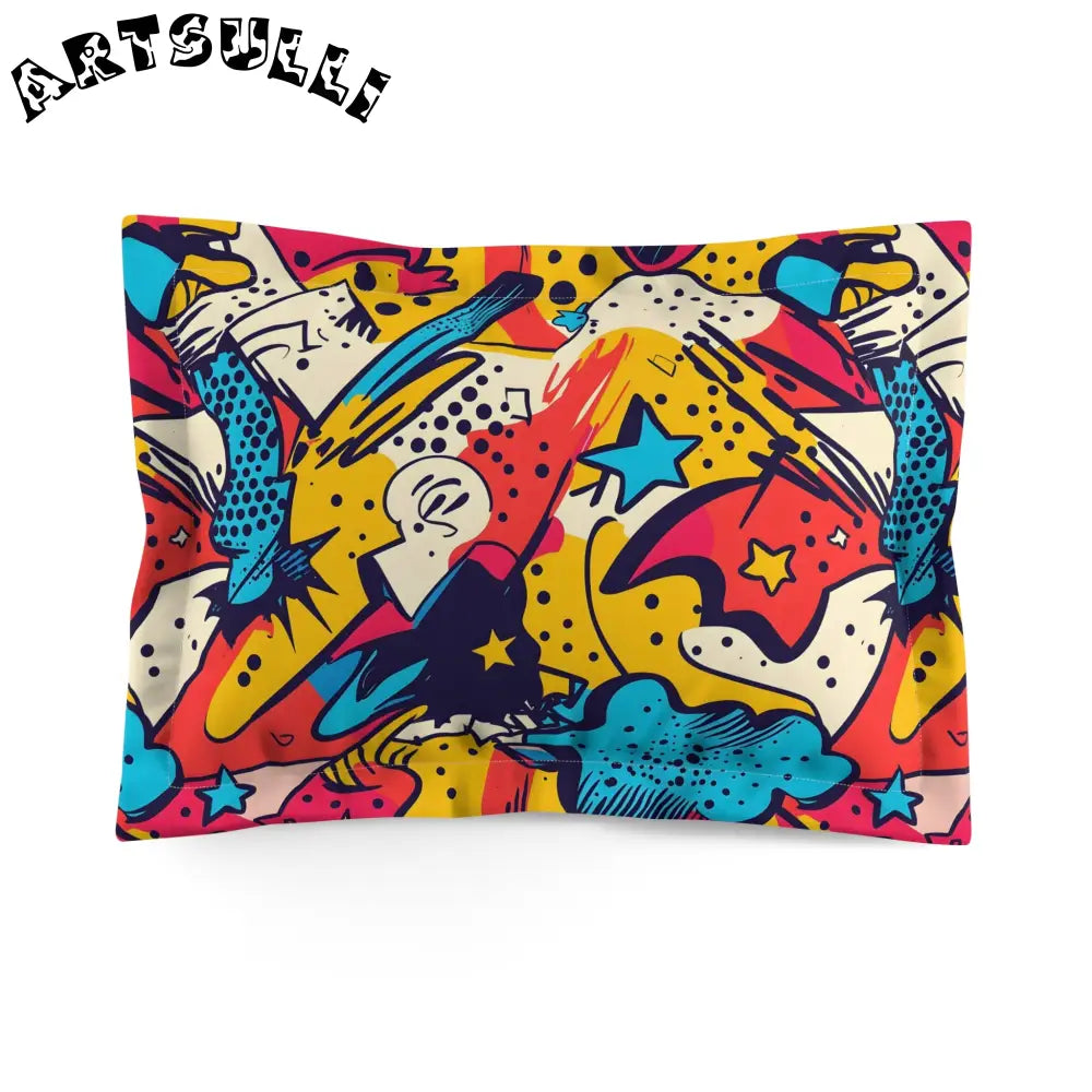 JAKKOUTTHEBXX Comic x Pop Art Microfiber Pillow Sham JAKKOUTTHEBXX