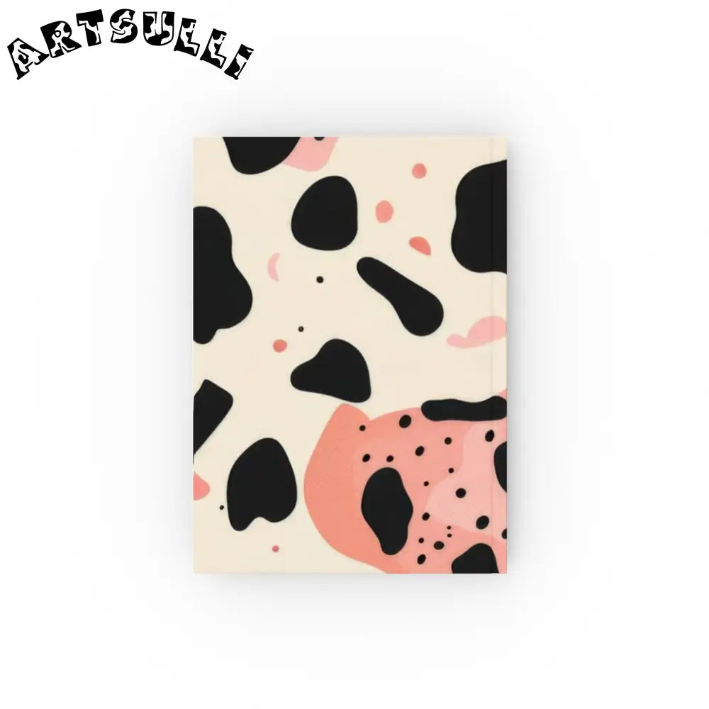 JAKKOUTTHEBXX Pink Cow Print Journal Displays Artistic Work 2025