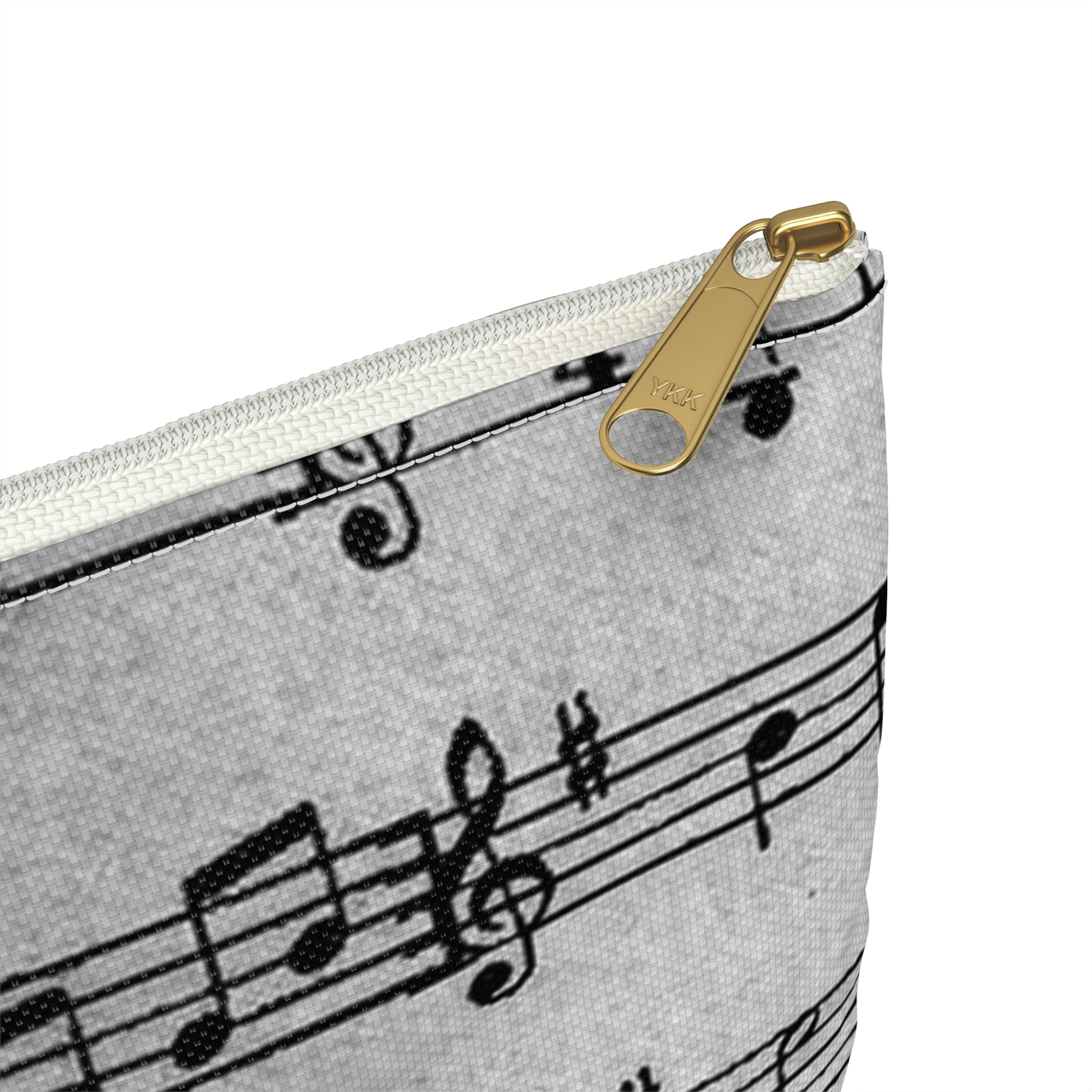 Drip Spill Type Beat Sheet Music Black Accessory Pouch, Artsulli - Art is Long, Life is Short, Bags, , , , , , , 